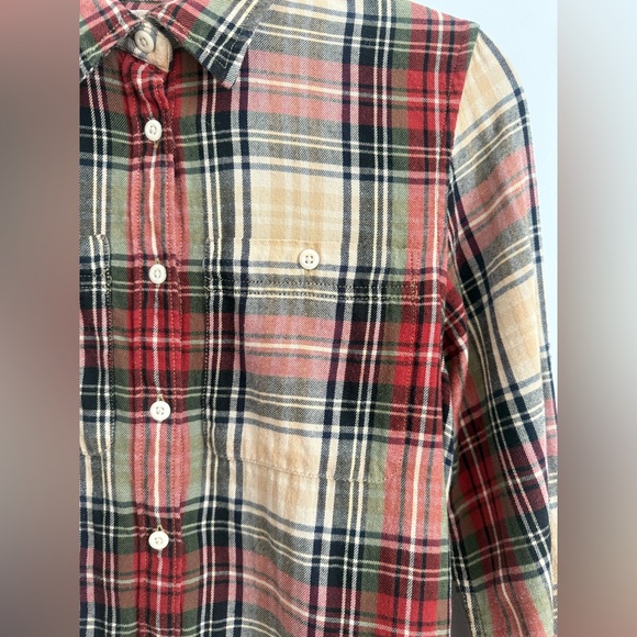 Fall Plaid Flannel Shirt Ralph Lauren Size Medium - Picture 4 of 6